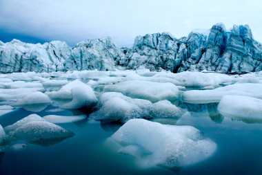 <p>Terminal de salida del glaciar en el oeste de Groenlandia /Â Matt Osman</p>