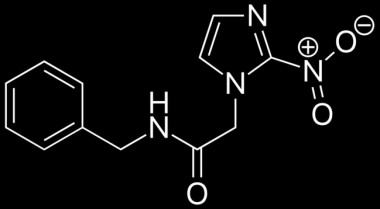 <p/>Fórmula del benznidazol, el medicamento más utilizado para tratar la enfermedad de Chagas. / Fvasconcellos» /><span style=