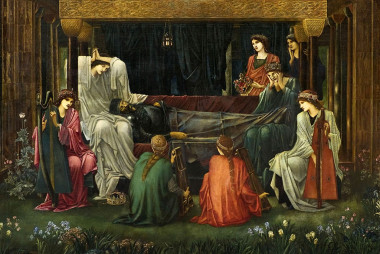 <p> <em>El último sueño de Arturo</em>, pintura de Edward Burne-Jones, en la que se representa como Morgana y otras hadas velan por el sueño del rey / <a href="https://es.wikipedia.org/wiki/Rey_Arturo#/media/File:Edward_Burne-Jones.The_last_sleep_of_Arthur.jpg" target="_blank">Wikipedia</a></p>